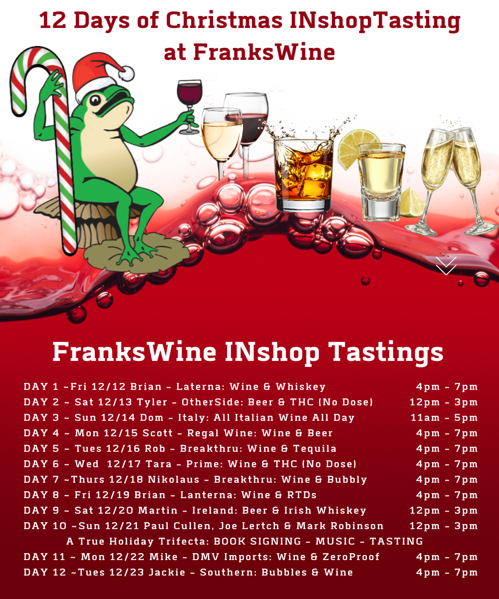 FranksWine 12 Days of Christmas Tasting