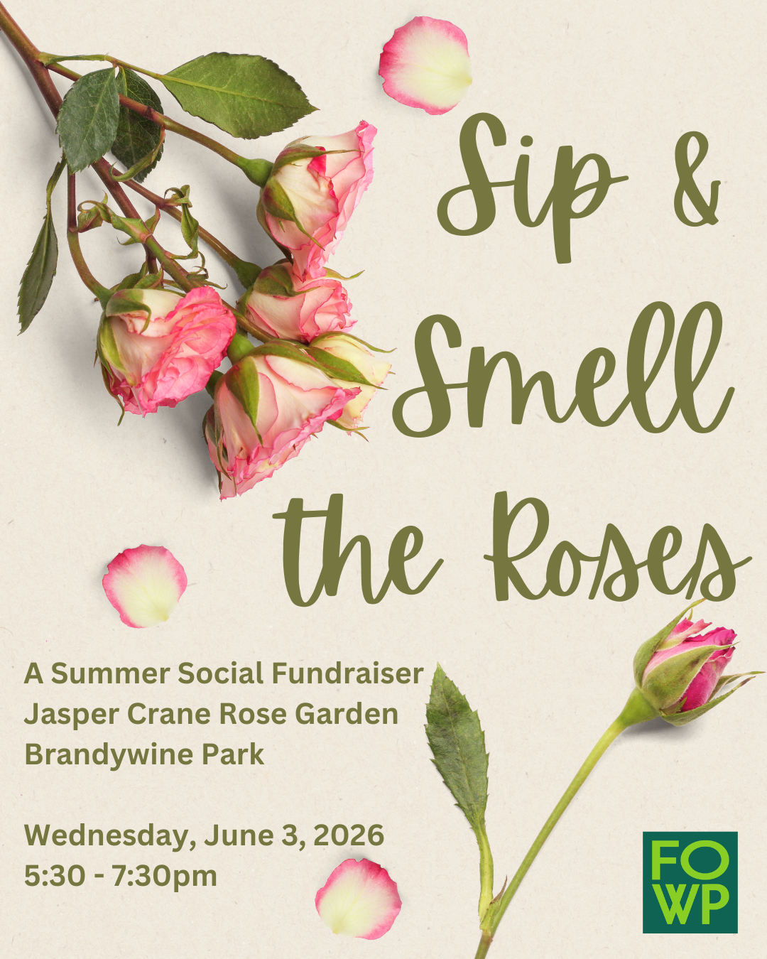 Sip and Smell the Roses Evemt